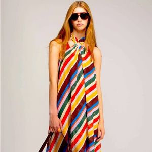 GANNI long halter bathing suit cover up dress size 42 Brand new with tags